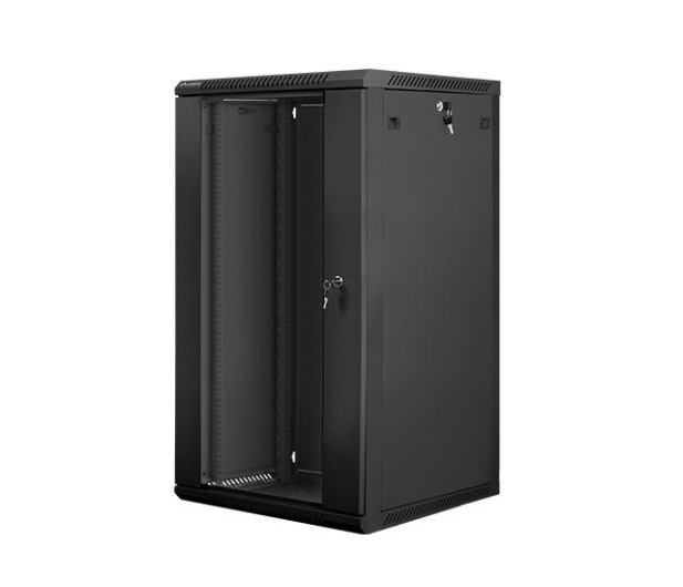 Lanberg Wisząca 19" 22U 600x600mm jednosekcyjna (czarna) - 455315 - zdjęcie 2